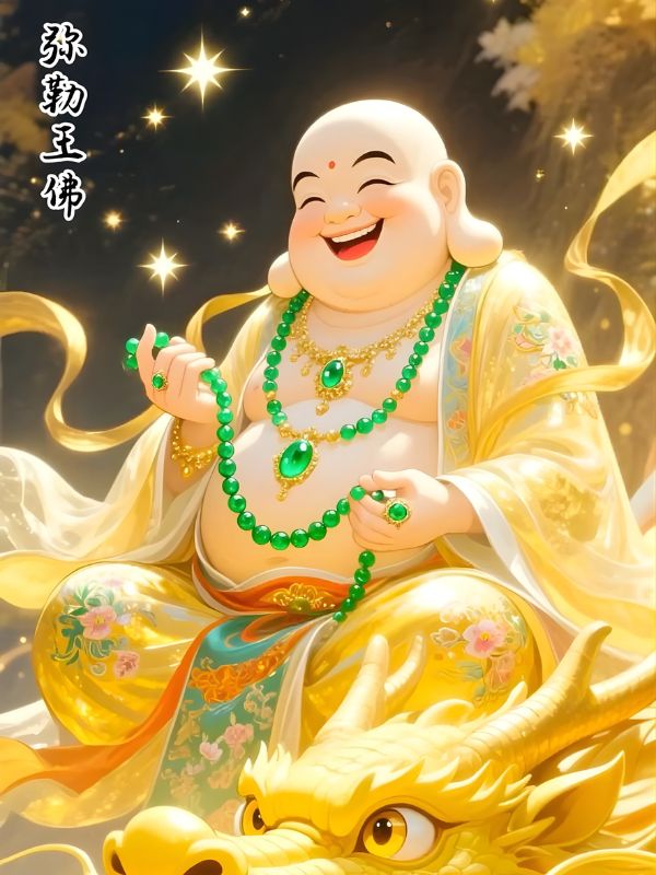 Hình nền điện thoại Phật Di Lặc may mắn, bình an