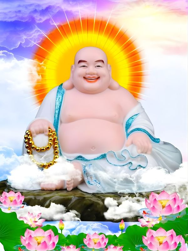 Hình nền điện thoại Phật Di Lặc may mắn, bình an