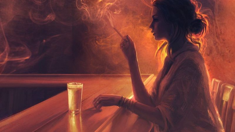 Hình nền cô đơn trầm buồn và đầy tâm sự