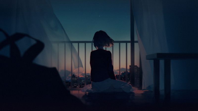 Hình nền cô đơn trầm buồn và đầy tâm sự