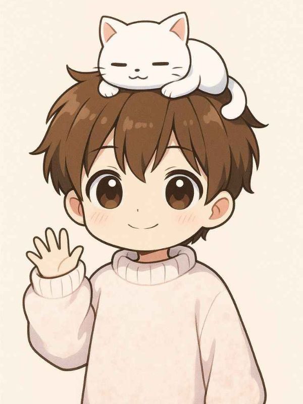 Ảnh anime boy chibi cute làm avatar, hình nền cực chất