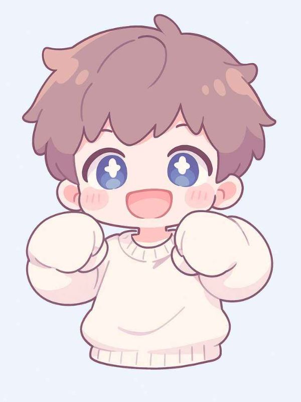 Ảnh anime boy chibi cute làm avatar, hình nền cực chất