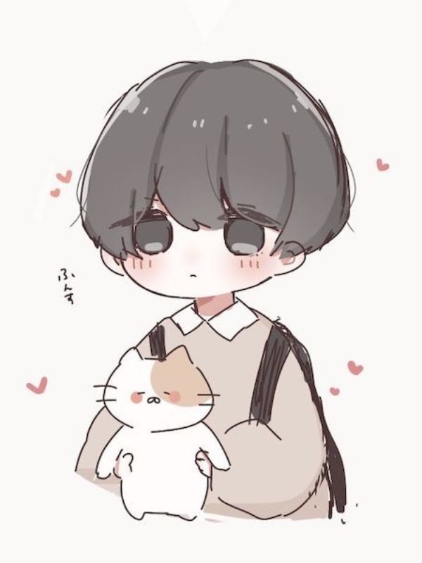 Ảnh anime boy chibi cute làm avatar, hình nền cực chất