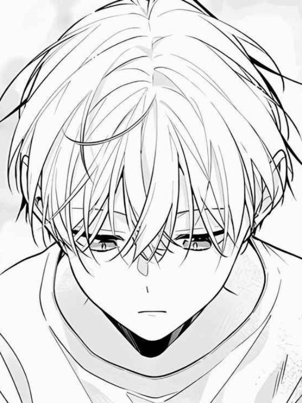 Ảnh anime nam buồn đen trắng đầy tâm trạng