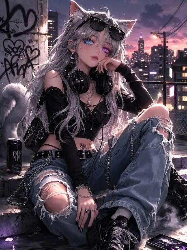 Ảnh anime nữ ngầu lạnh lùng bí ẩn và đầy khí chất