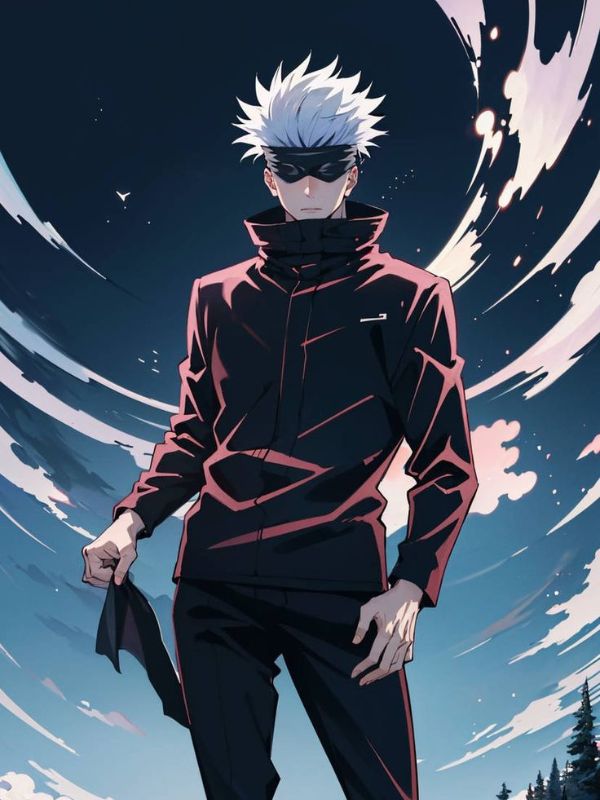 Ảnh Gojo ngầu cực chất dành cho fan Jujutsu Kaisen