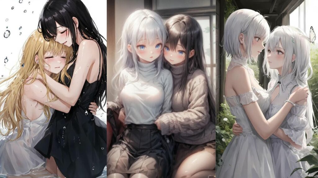 Ảnh anime bách hợp siêu ngọt ngào dành cho fan Yuri