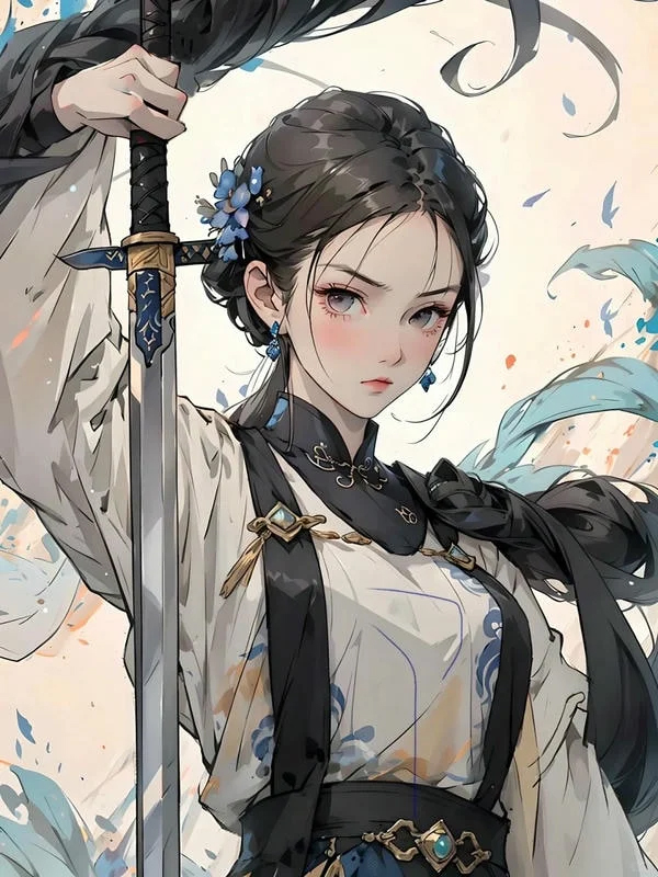 Avatar anime nữ ngầu chiến binh mạnh mẽ