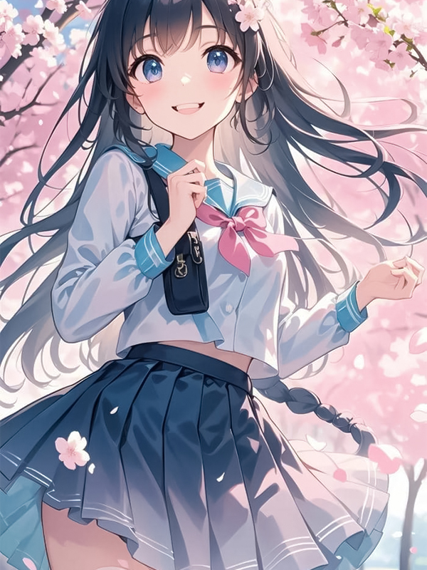 Avatar anime nữ ngầu phong cách học đường