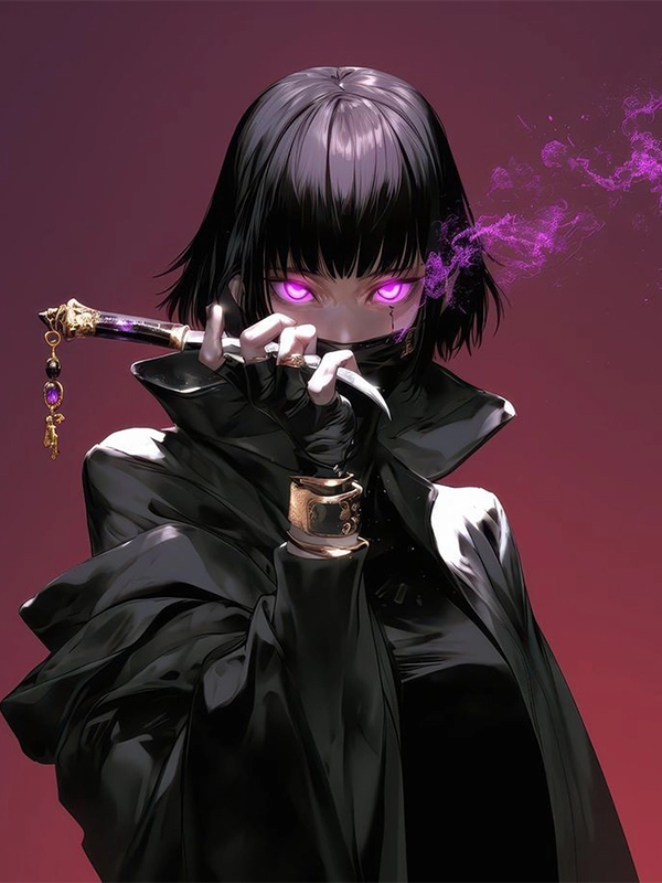 Avatar anime nữ ngầu phong cách cyberpunk hiện đại