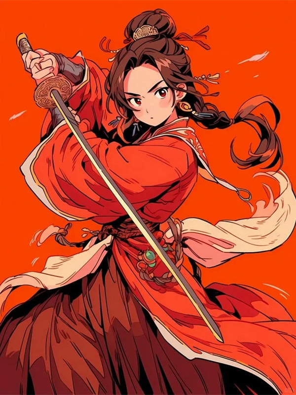 Avatar anime nữ ngầu chiến binh mạnh mẽ