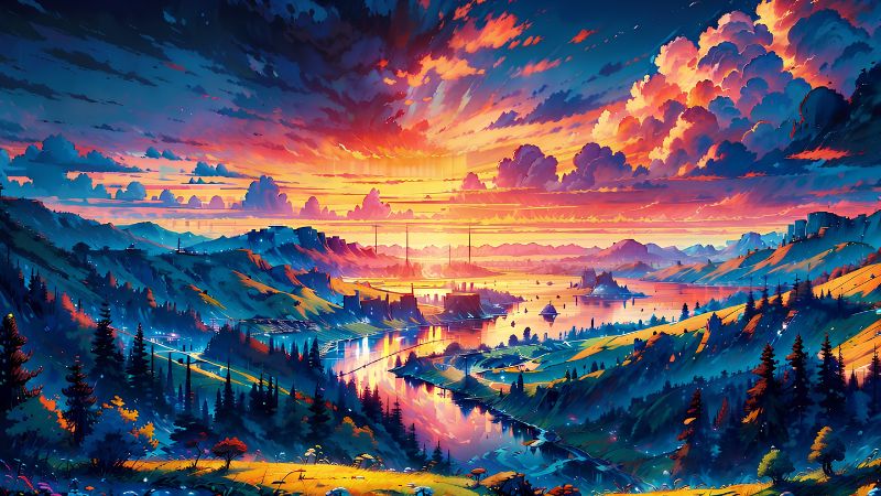 Anime phong cảnh hiếm mang vẻ đẹp bình yên, huyền ảo
