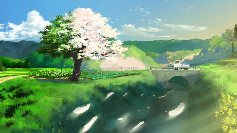 Anime phong cảnh hiếm mang vẻ đẹp bình yên, huyền ảo