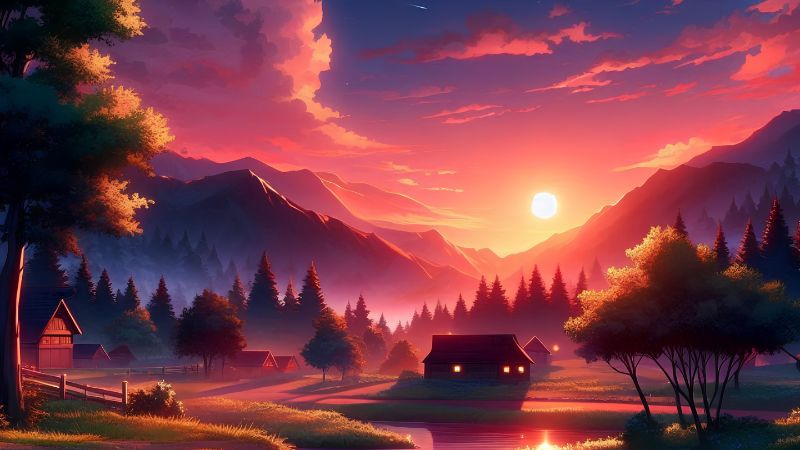 Anime phong cảnh hiếm mang vẻ đẹp bình yên, huyền ảo