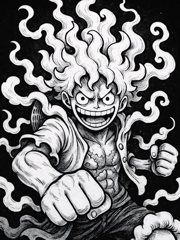 Avatar Luffy Gear 5 siêu ngầu dành cho fan One Piece