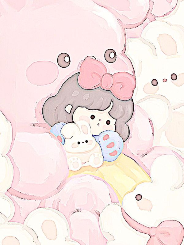 Avatar màu hồng cute giúp trang cá nhân thêm dễ thương