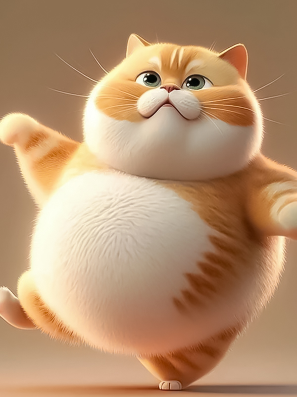 Avatar vô tri mèo hoạt hình sáng tạo độc đáo