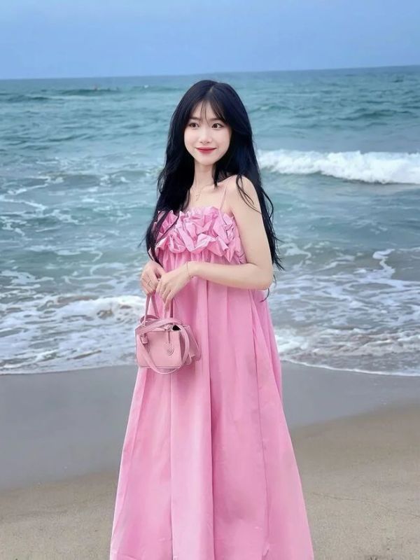 Ảnh gái xinh mặc pinky cực ngọt ngào