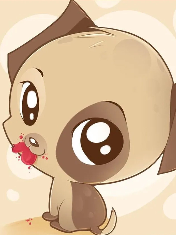 Hình ảnh cute anime động vật dễ thương