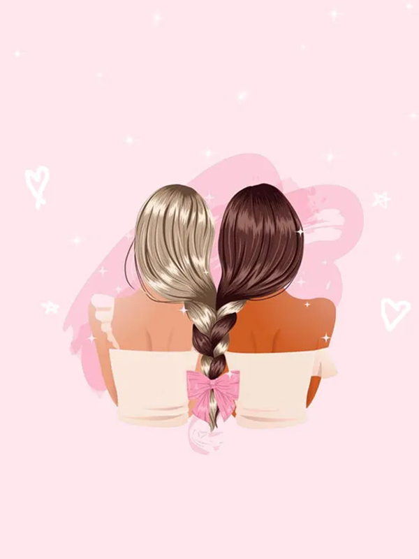 Hình nền bạn thân cute đôi cho điện thoại