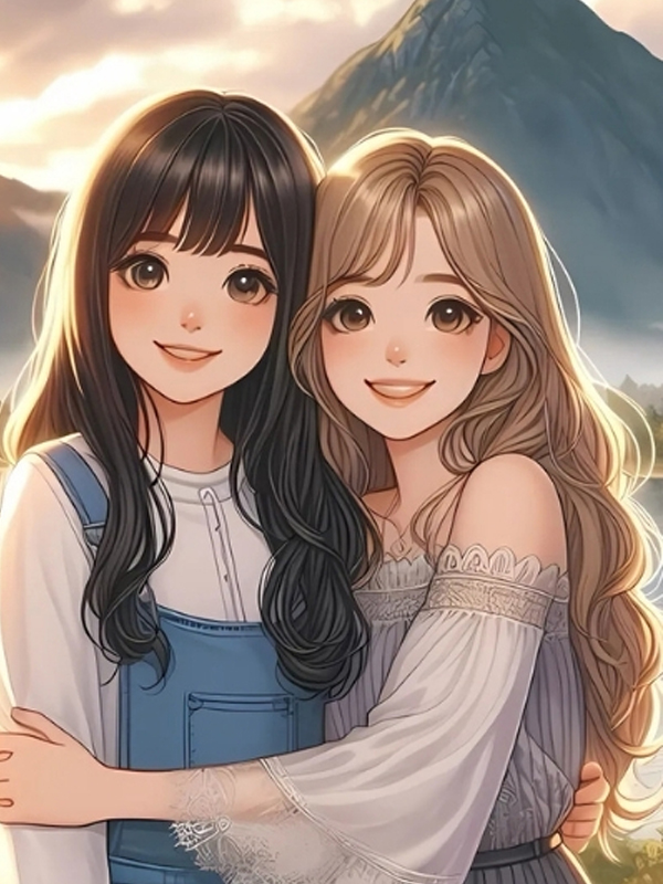 Hình nền bạn thân cute phong cách hoạt hình