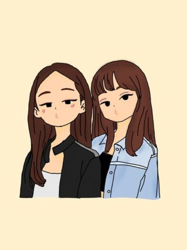 Hình nền bạn thân cute nữ đáng yêu