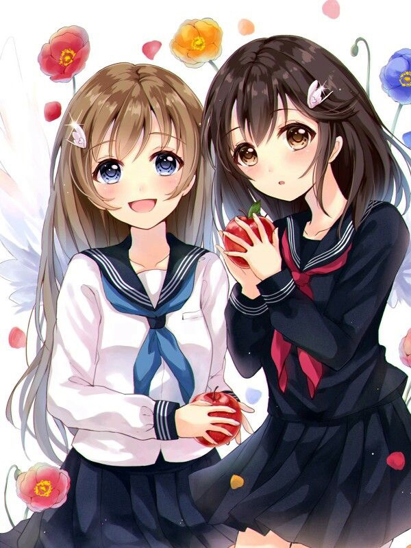 Hình nền bạn thân cute anime dễ thương