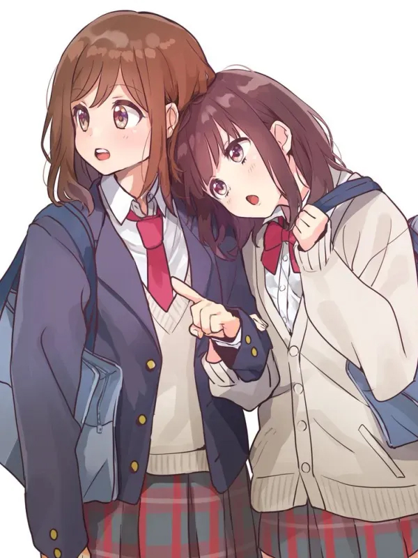 Hình nền bạn thân cute anime dễ thương