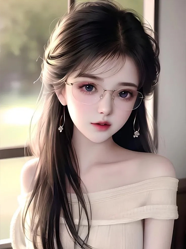 Hình nền gái 3D đẹp phong cách hiện đại