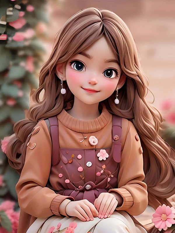 Hình nền gái 3D đẹp dễ thương