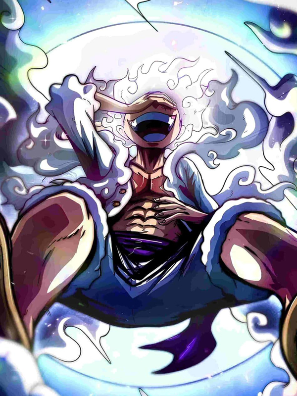 Hình nền Luffy Gear 5 ngầu cho điện thoại