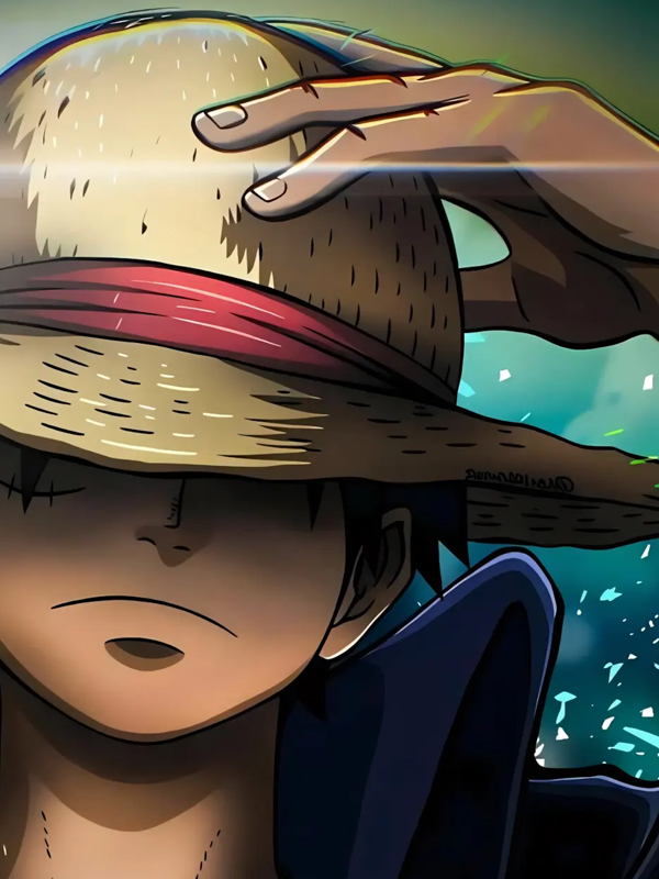 Hình nền Luffy Gear 5 phong cách nghệ thuật