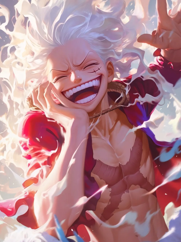 Hình nền Luffy Gear 5 dành cho máy tính