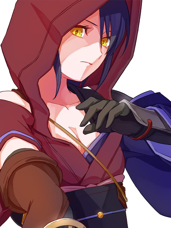 Hình vẽ anime ngầu phong cách sát thủ bí ẩn