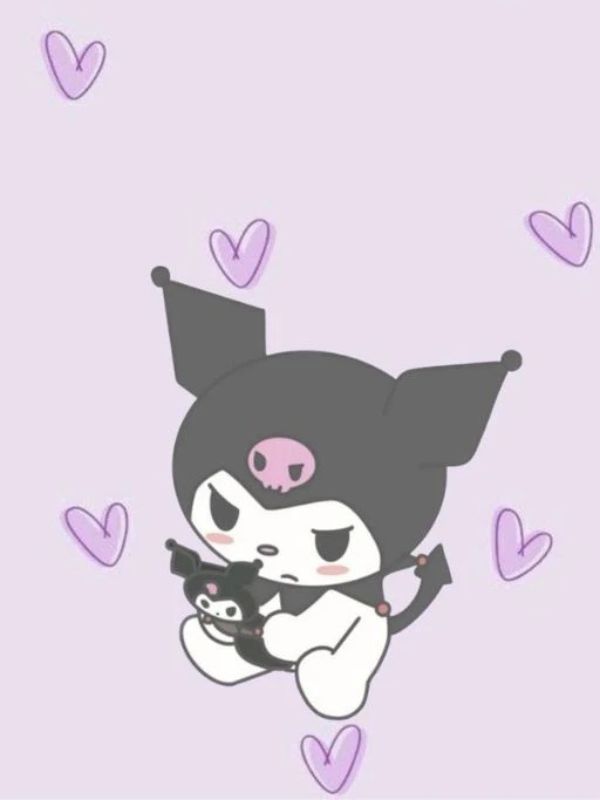 Ảnh Kuromi cute làm hình nền điện thoại