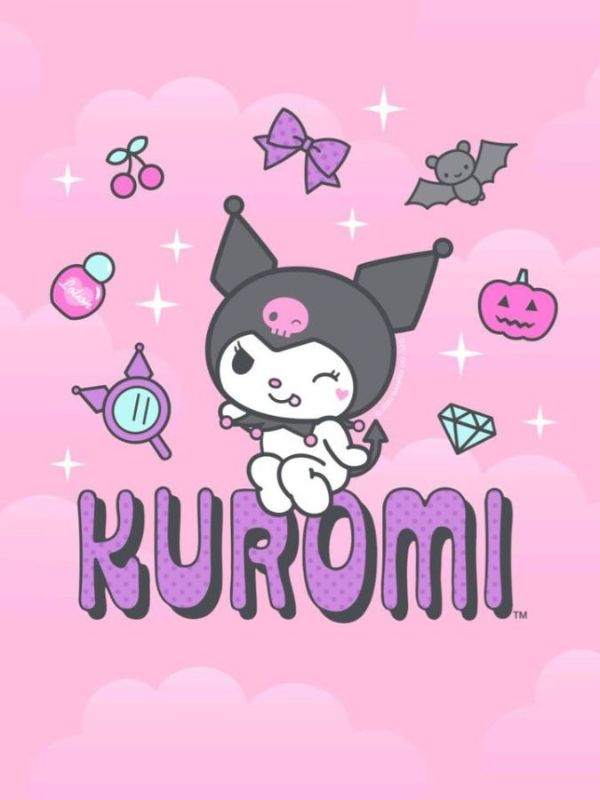 Ảnh Kuromi cute làm hình nền điện thoại