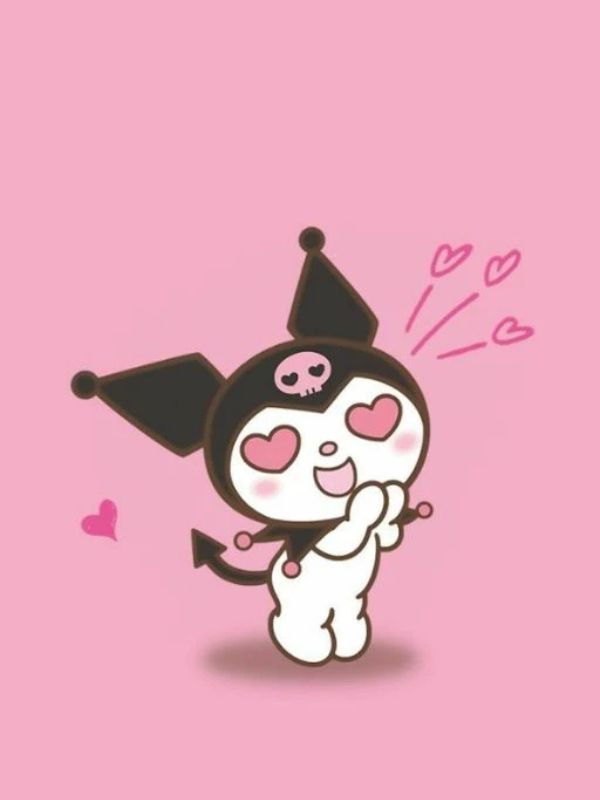 Ảnh Kuromi cute làm hình nền điện thoại