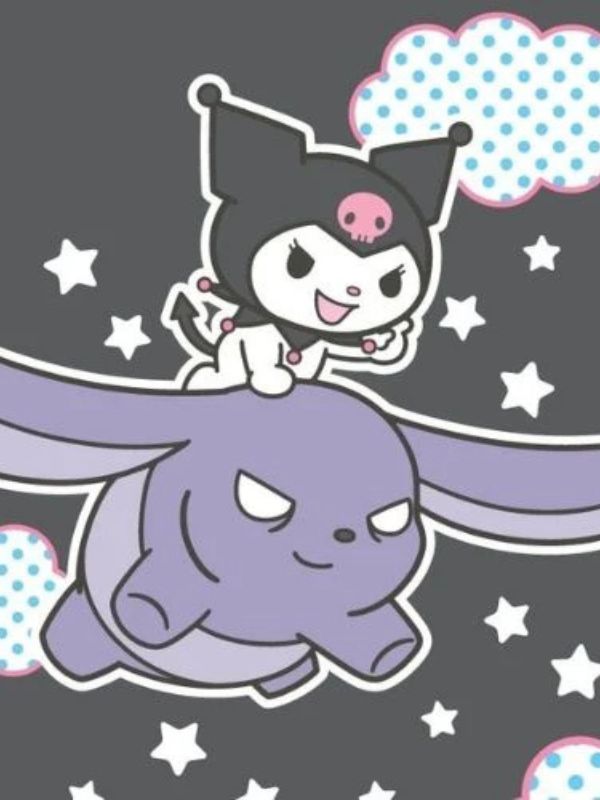 Ảnh Kuromi cute làm hình nền điện thoại