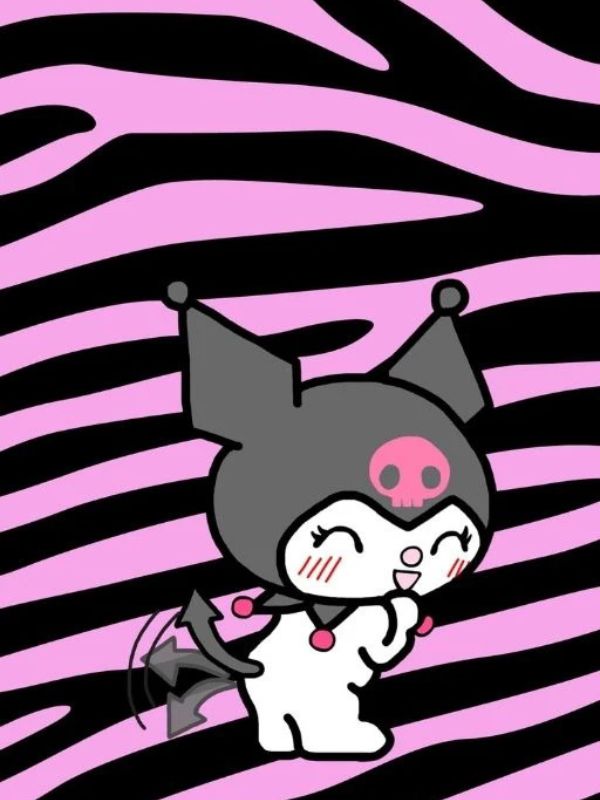 Ảnh Kuromi cute làm hình nền điện thoại