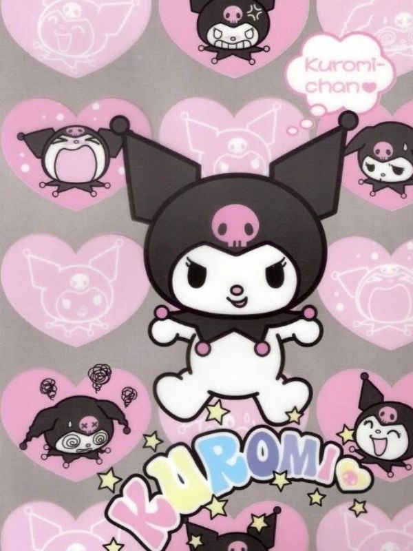 Ảnh Kuromi cute làm hình nền điện thoại