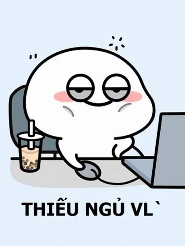Avatar meme thiếu ngủ học sinh sinh viên