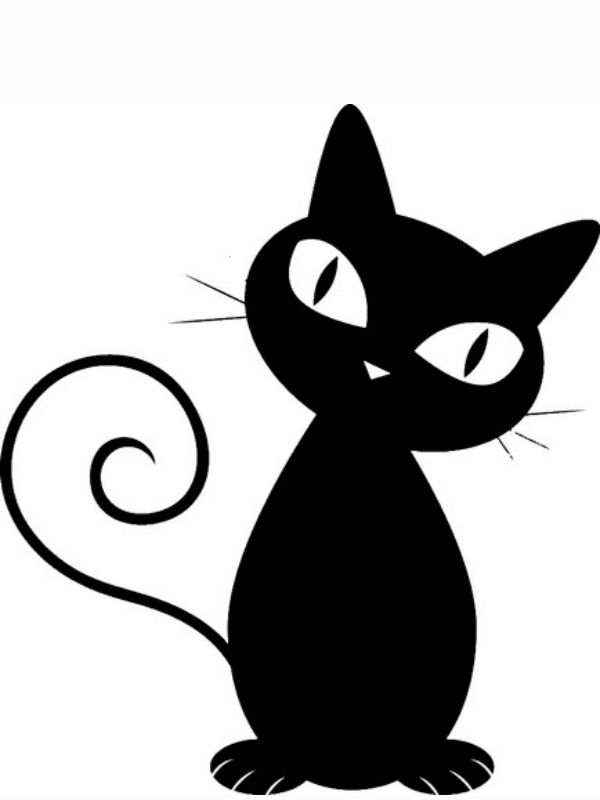 Ảnh mèo đen Heinz anime vô cùng dễ thương và sinh động