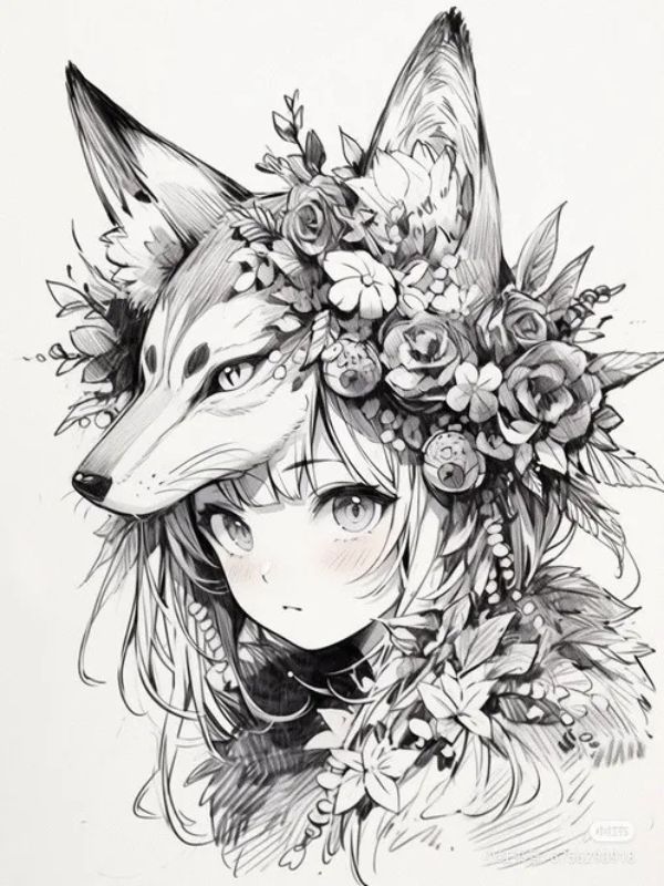Tranh tô màu anime girl ngầu đẹp, dễ tô cho mọi lứa tuổi