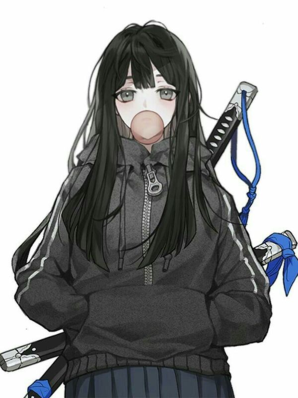Tranh tô màu anime girl ngầu đẹp, dễ tô cho mọi lứa tuổi