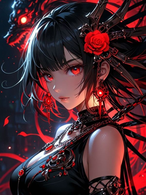 Tranh tô màu anime girl ngầu đẹp, dễ tô cho mọi lứa tuổi