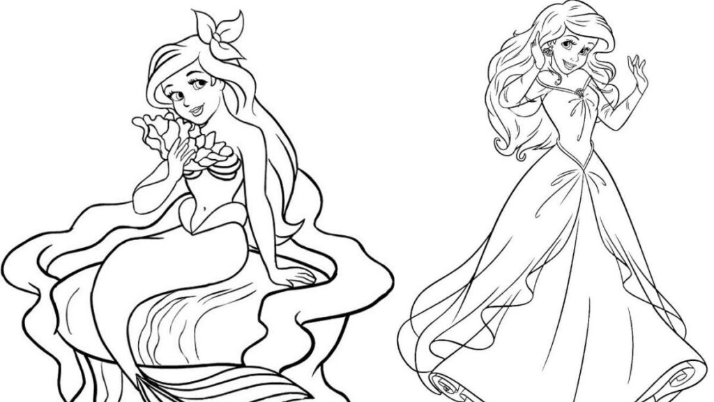 Miễn phí 90+ tranh tô màu công chúa anime ngầu, bé thỏa sức sáng tạo Tranh tô màu công chúa anime ngầu phong cách ấn tượng