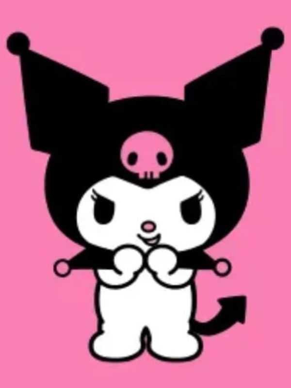 Tranh tô màu Kuromi dễ thương cho bé thỏa sức sáng tạo