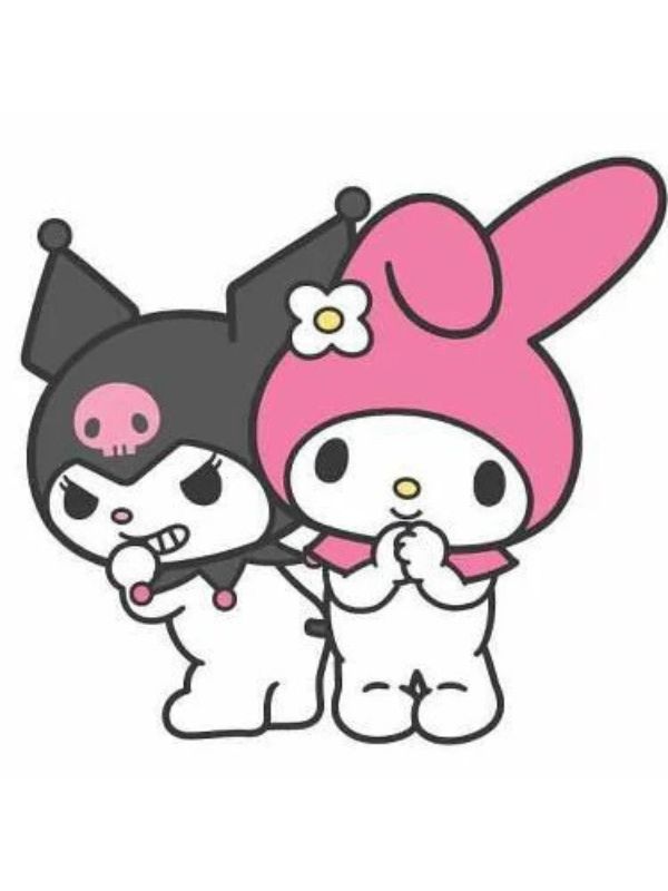 Tranh tô màu Kuromi dễ thương cho bé thỏa sức sáng tạo